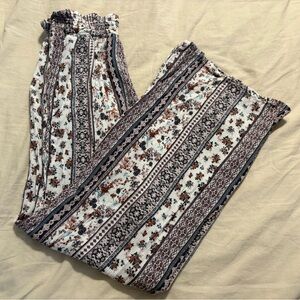 JOE B Boho Floral Wide-Leg Pants – Size Medium